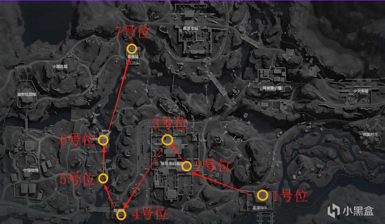 长弓溪谷摸卡点位攻略